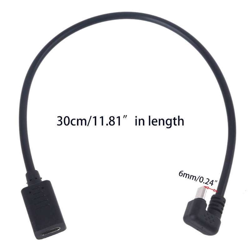 Cáp Sạc Chuyển Đổi Cổng micro usb type c Sang Đầu Cắm micro usb Xoay 180 Độ Dài 30cm Điện Thoại