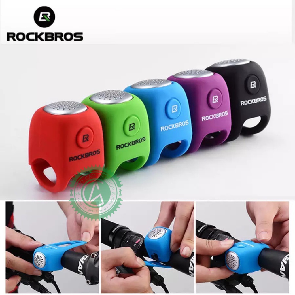 CHUÔNG ĐIỆN CHO XE ĐẠP  ROCKBROS CHÍNH HÃNG_CàoCàoBikeShop