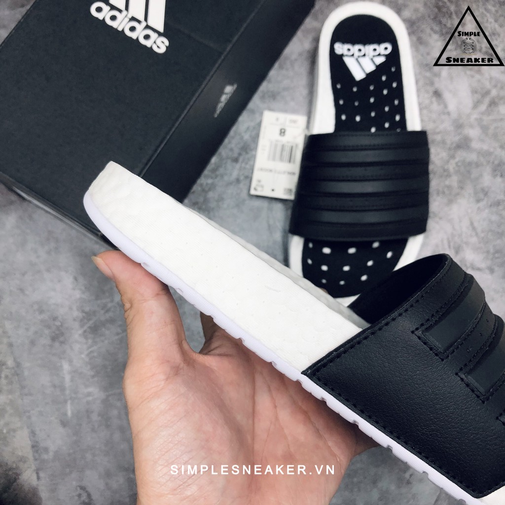 Dép Adidas Boost Chính Hãng FREESHIP Adidas Adilette Boost - Dép Quai Ngang Adilette Đế Boost Siêu Êm - Simple Sneaker