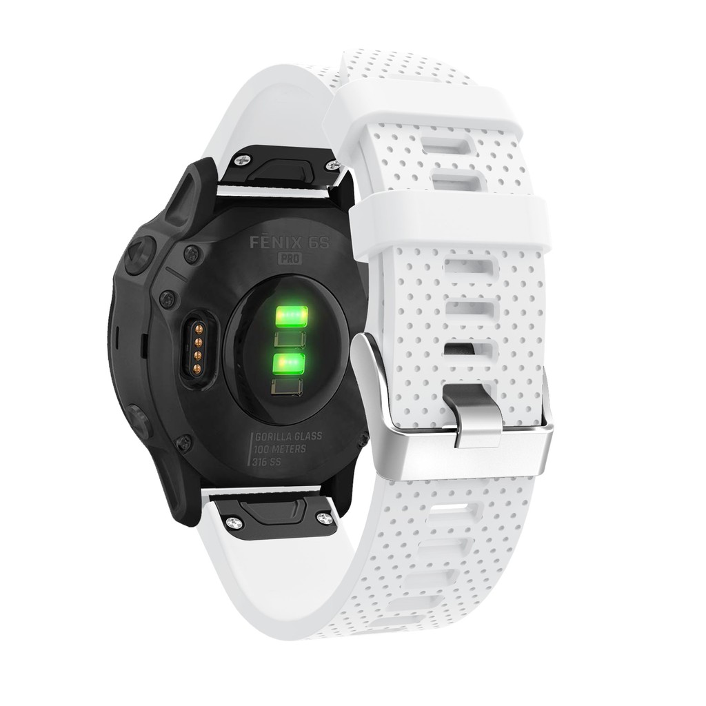 Dây silicon đeo đồng hồ cỡ 20mm thay thế cho Garmin Fenix 6S/6S Sapphire/Fenix 5S/5S Plus