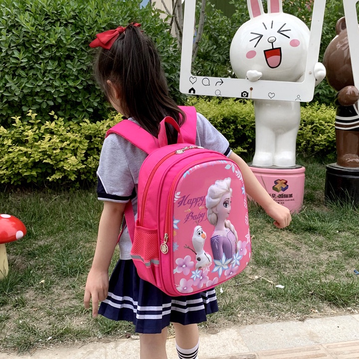 (BLTE15) Balo trẻ em hình 3D Elsa cho bé gái 4-5 tuổi