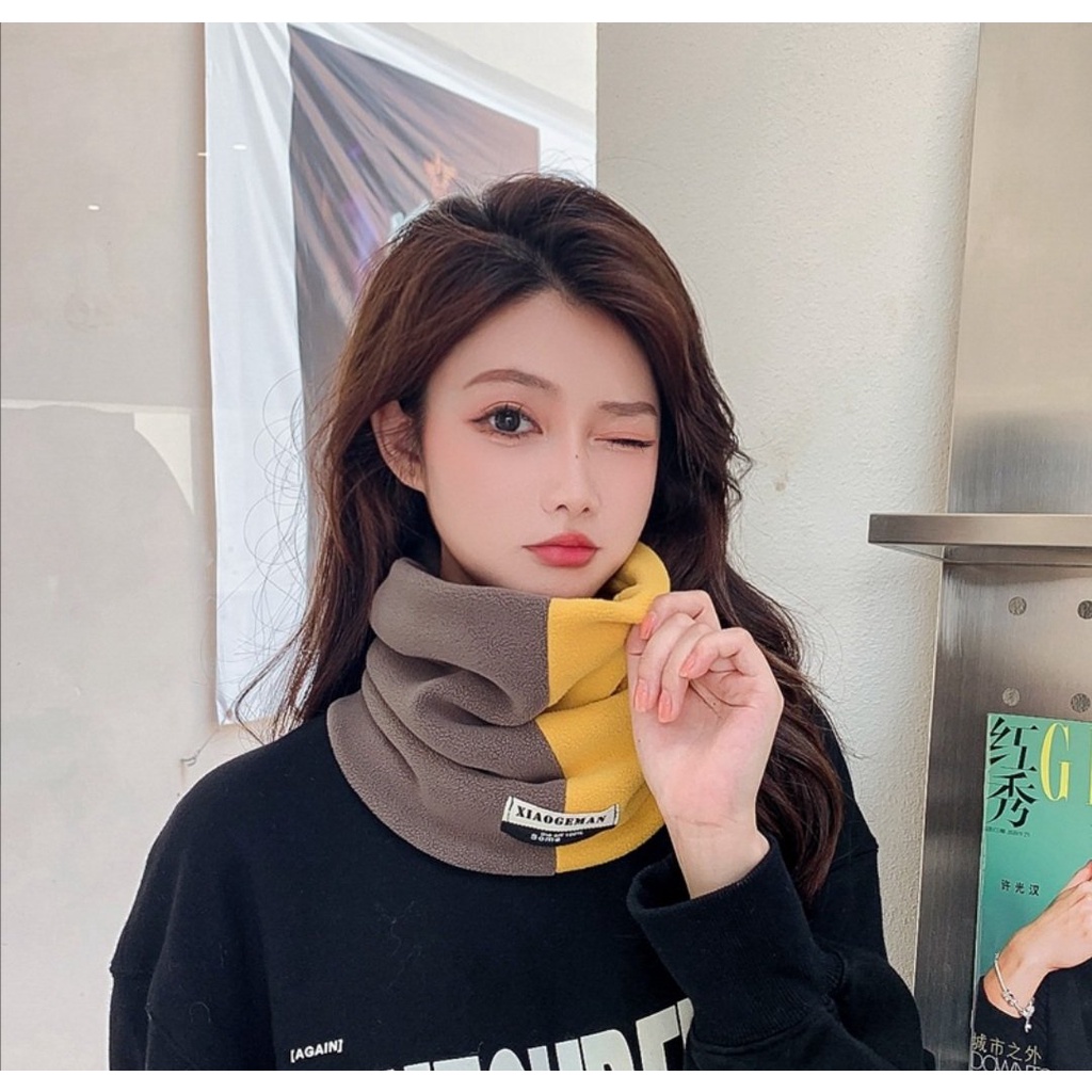 Khăn ống đa năng thời trang Nam, Nữ ấm áp, tiện lợi phối 2 màu phong cách nhã nhặn