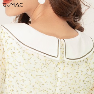 Đầm hoa cổ V GUMAC DA984