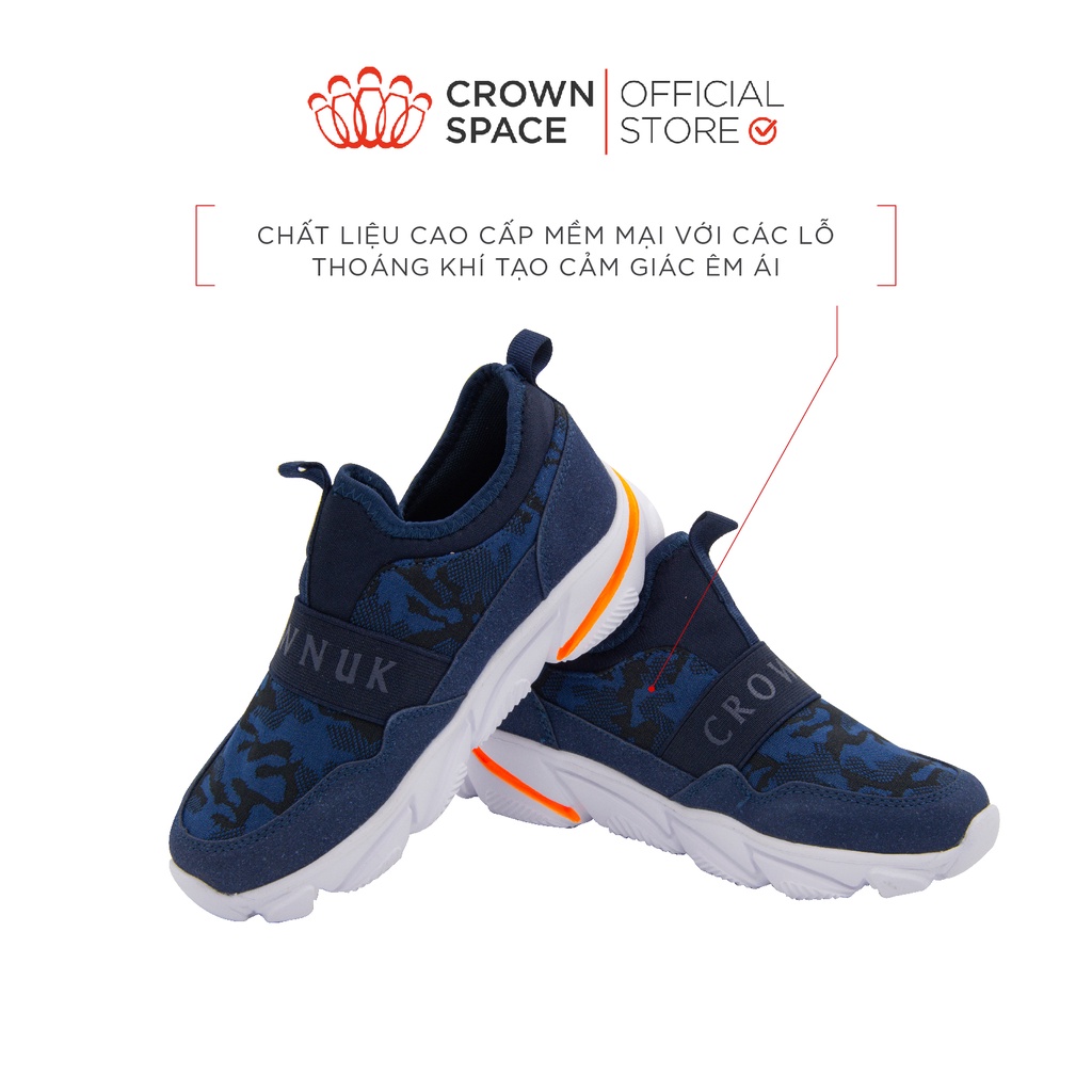 Giày Thể Thao Bé Trai Bé Gái Đi Học Siêu Nhẹ Crown Space UK Sport Shoes CRUK8029 Cho Trẻ em Cao Cấp Êm Thoáng Size 32-37