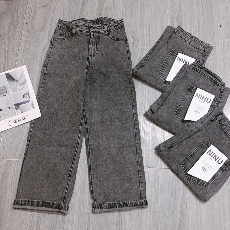 FS50K_Quần Jeans Nữ Ống Rộng Cao Cấp OHS3100