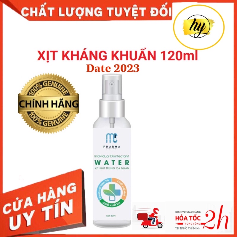 Nước rửa tay khô, Chai Xịt diệt Khuẩn Đa Năng MC PHARMA, Chai xịt khuẩn tay, Nước Rửa Tay kháng khuẩn Khô 120