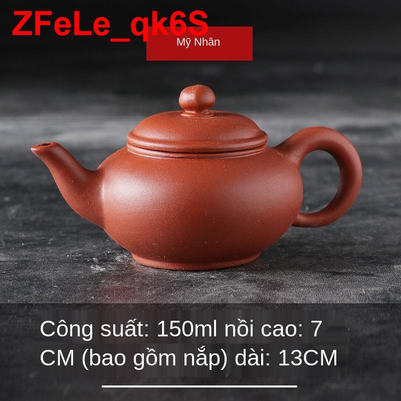 Yixing Màu tím đất sét Ấm trà làm thủ công Bộ Kung Fu không phải bằng gốm sứ Hộ gia đình Bóng Kong Xishi Mâm