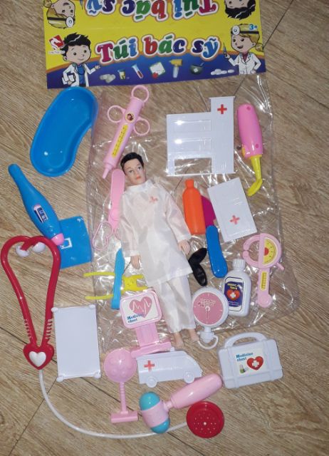 Sét bộ đồ chơi bé tập làm Bác Sĩ bằng nhựa Việt Nam