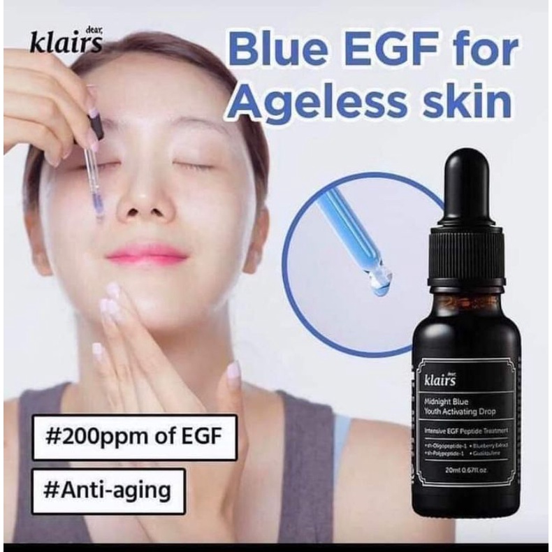 [Thùy Chinh Store] Serum Klairs Midnight Blue  KLAIRS MIDNIGHT BLUE Youth Activating Drop