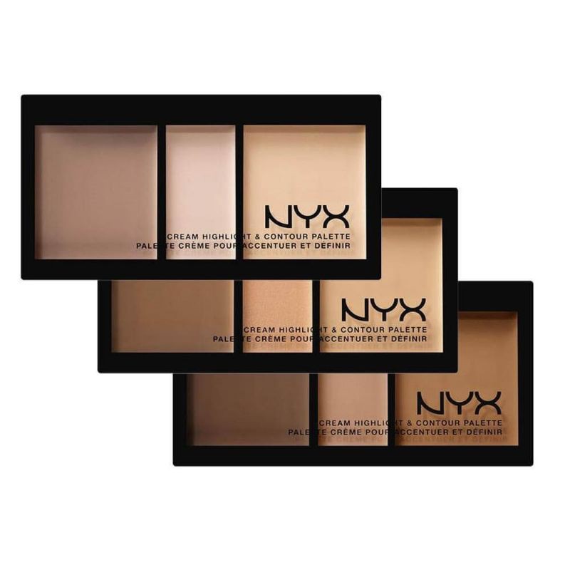 Tạo khối NYX Cream Highlight And Contour Palette