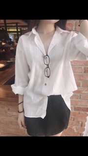 ÁO SƠMI TRẮNG FORM RỘNG
