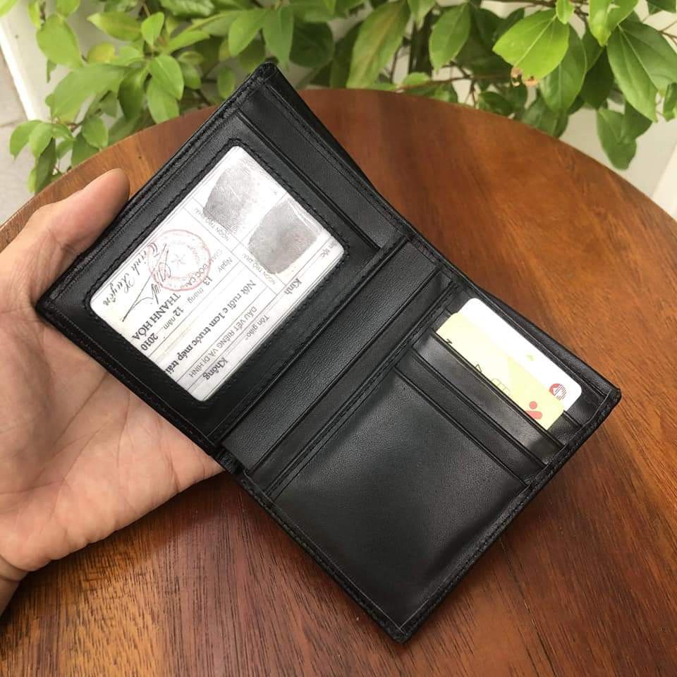 Ví Nam Đứng Da Bò Xịn 100% , Ví Nam Da Bò Cao Cấp V005