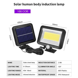 Đèn Năng Lượng Mặt Trời Solar Street Lamp 6 Bóng Led To Cảm Biến Chuyển Động, Kèm Điều Khiển Tắt Bật Từ Xa