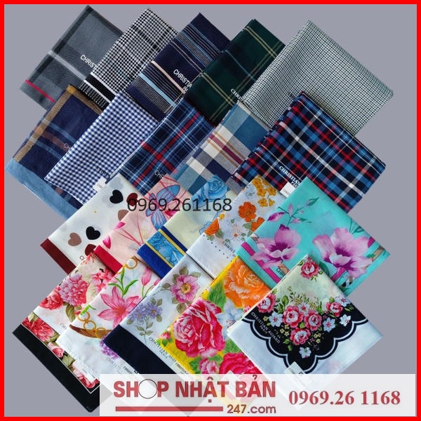 Khăn mùi xoa nam / khăn tay nam cao cấp Hàn Quốc