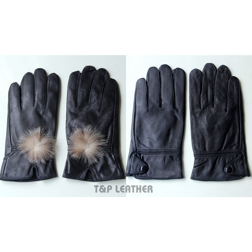 Combo 2 đôi Găng tay da thật nam và nữ Da cừu thật 100% mềm mại Lót ấm áp Xưởng sản xuất T&P Leather Hàng đủ size