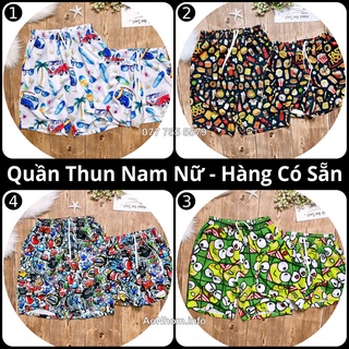 Quần Thun Nam Nữ - Xe Bus Travel, Ếch Xanh Keroppi, Ma Dâu, Fastfood, Pizza, Hamburger, Bánh Nhỏ -Hoạ Tiết Hoạt Hình