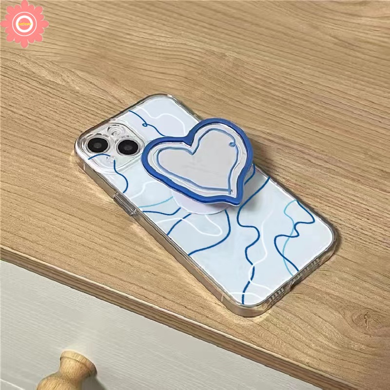 Giá Đỡ Điện Thoại Dạng Nhẫn Hình Trái Tim Phong Cách Hàn Quốc