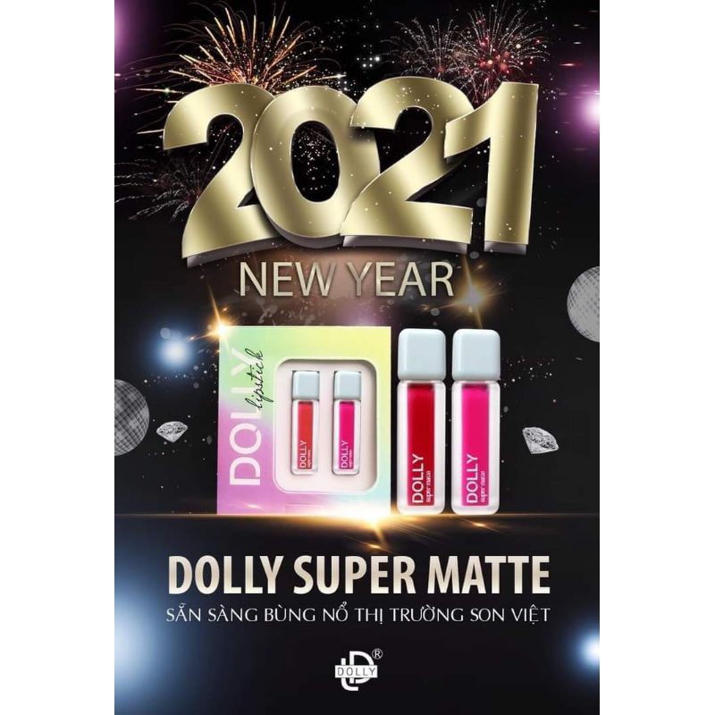 SON DOLLY SUPER ( MÀU ĐỎ ROSE ) | BigBuy360 - bigbuy360.vn