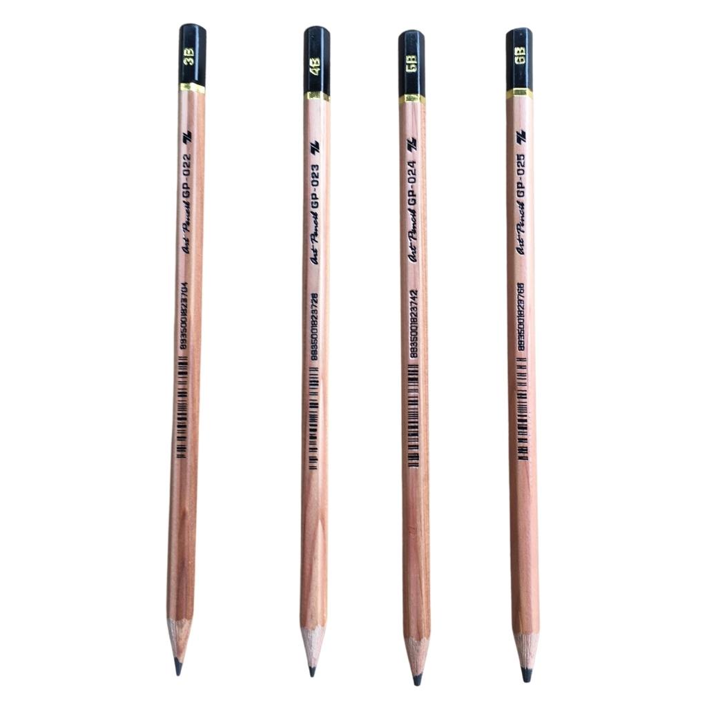 Bút chì gỗ nhiều B Thiên Long  3B  4B  5B  6B ( GP-022  GP-023  GP-024  GP-025 )