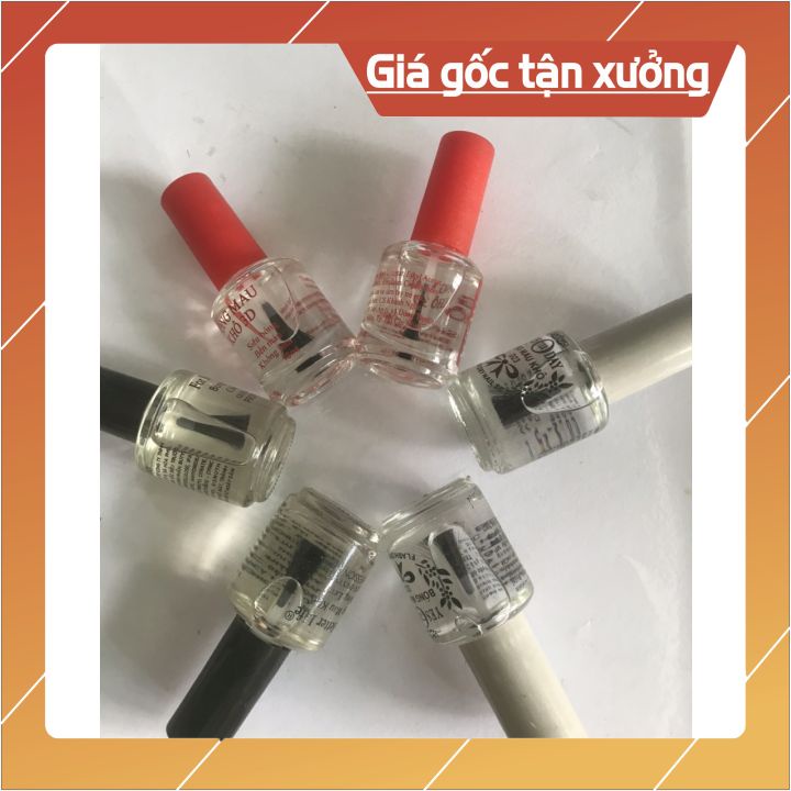 SƠN BÓNG MAU KHÔ - TOPCOAT  15ML NẮP ĐỎ -ĐEN- VÀ BẠC -GIPS CHO LỚP SƠN MÀU BÓNG VÀ SÁNG MÀU HƠN( HÀNG CÔNG TY)