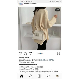 Túi xách nữ màu trắng size lớn