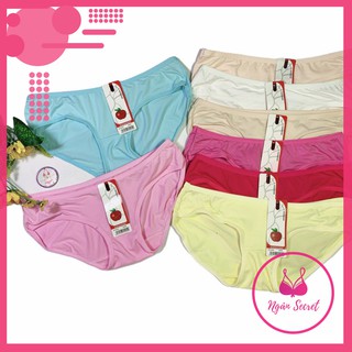 Set 10 quần lót nữ cotton trơn 9310 size <55kg
