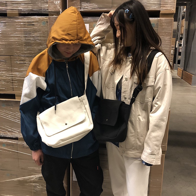 [Spot] Túi Đeo Chéo Một Bên Vai Phong Cách Nhật Bản Hàn Quốc Đơn Giản