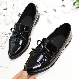 giày oxford nữ da bóng, giày nữ hottrend KÈM ẢNH THẬT - G255 hàng Quảng Châu