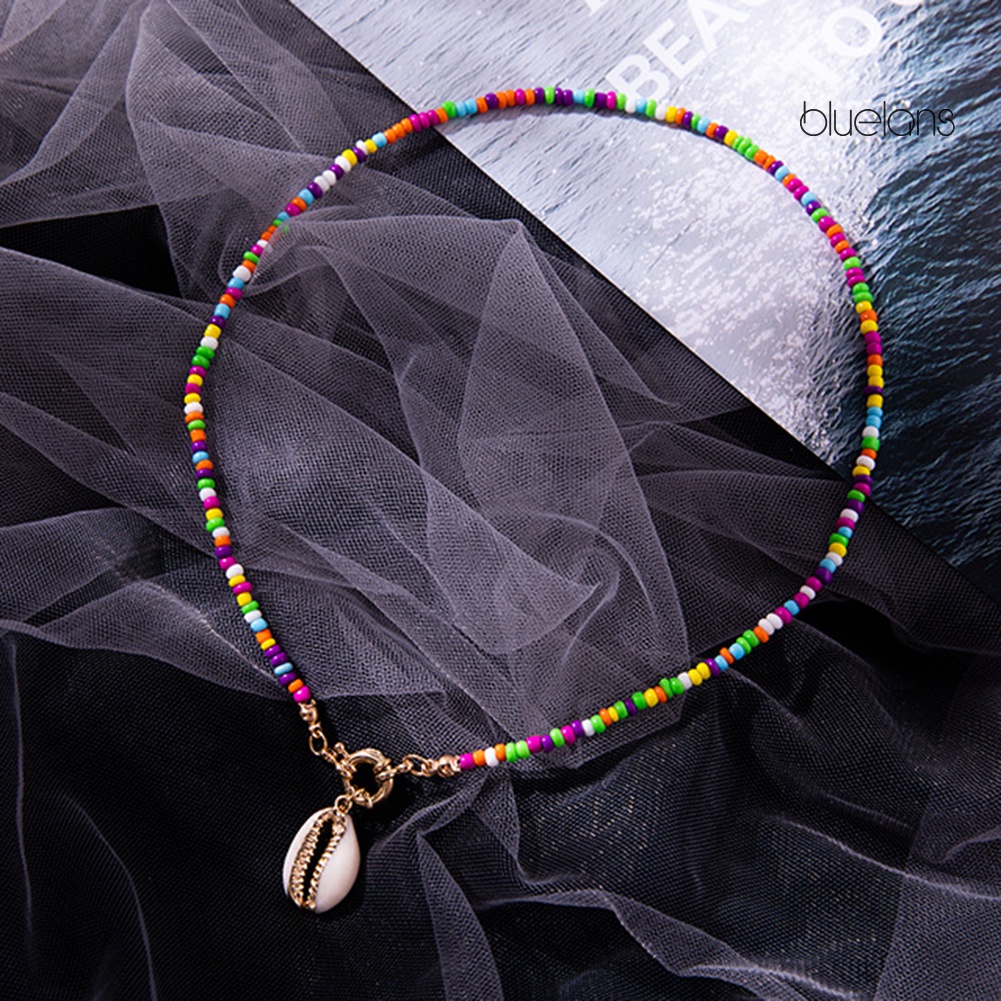 Vòng cổ Hạt Vỏ Sò Phong Cách Bohemian Thời Trang Cho Nữ