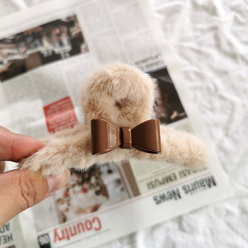 Kẹp Tóc Nơ / Cá Mập Giả Lông Xù Xinh Xắn Cho Bé Gái 2022