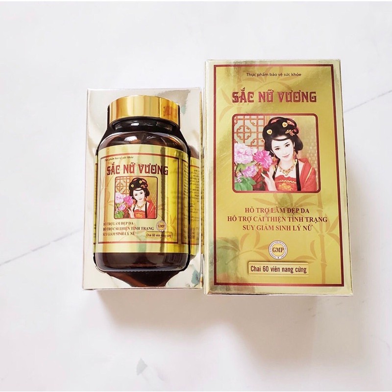 SẮC NỮ VƯƠNG đẹp da, sáng da, cải thiện trình trạng sinh lý nữ, suy giảm nội tiết tố