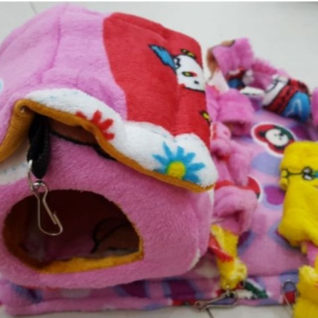 Combo nhà ngủ bông 3 món cho Sóc Bông, Sóc Đất, Sóc Bay Úc...