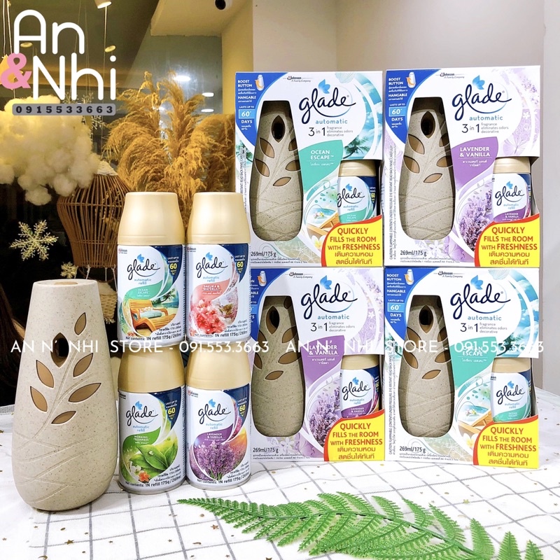 XỊT THƠM PHÒNG GLADE & LÕI THAY