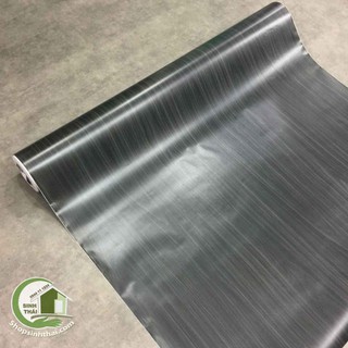 Giấy dán tường giả gỗ màu đen nhám - khổ 1,2m - có sẵn keo