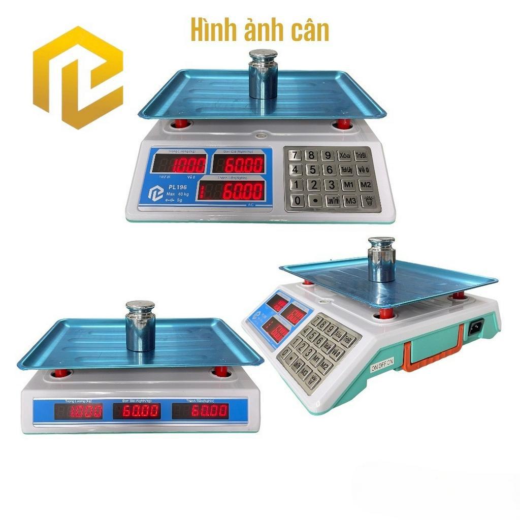 Cân điện tử tiếng Việt tính giá tiền 40kg PL196