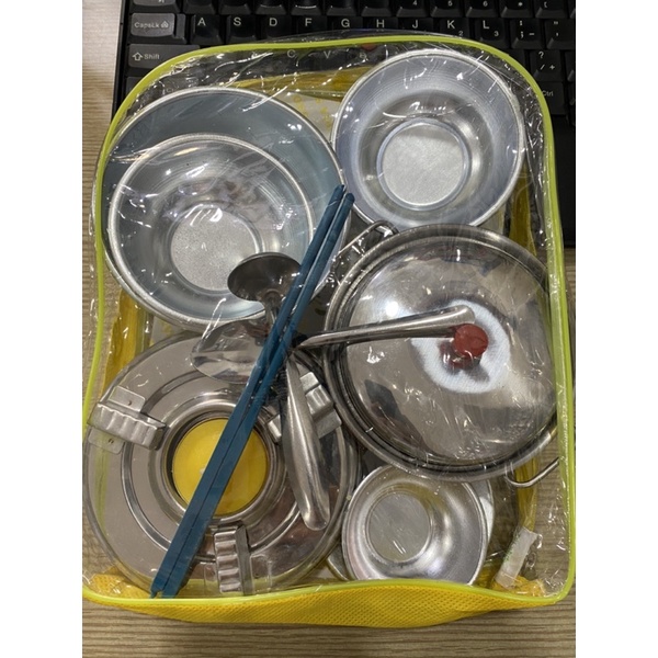 Đồ chơi nhà bếp bằng nhôm, vĩ nấu ăn nhôm, bộ nhà bếp bằng nhôm ngọc bích