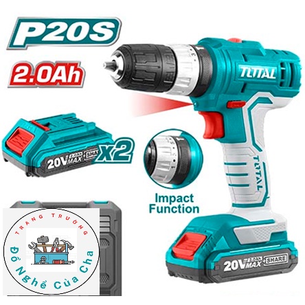Máy khoan pin 3 chức năng 20V TOTAL TIDLI20012 Khoan cầm tay chính hãng