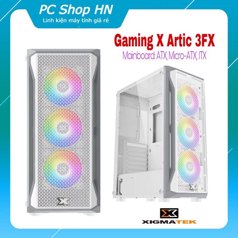 Vỏ case XIGMATEK GAMING X ARTIC 3FX (EN46720) - GAMING ATX, KÈM 03 FAN XIGMATEK X20ARGB