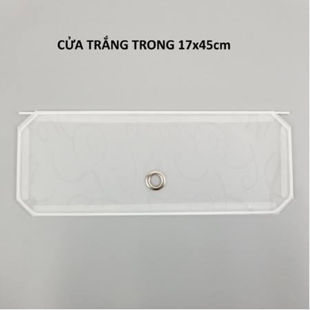 Bán lẻ cửa nhựa 17x45cm trắng trong lắp ráp tủ quần áo, chuồng quây chó mèo, kệ để đồ ( tặng 2 chốt/ tấm)