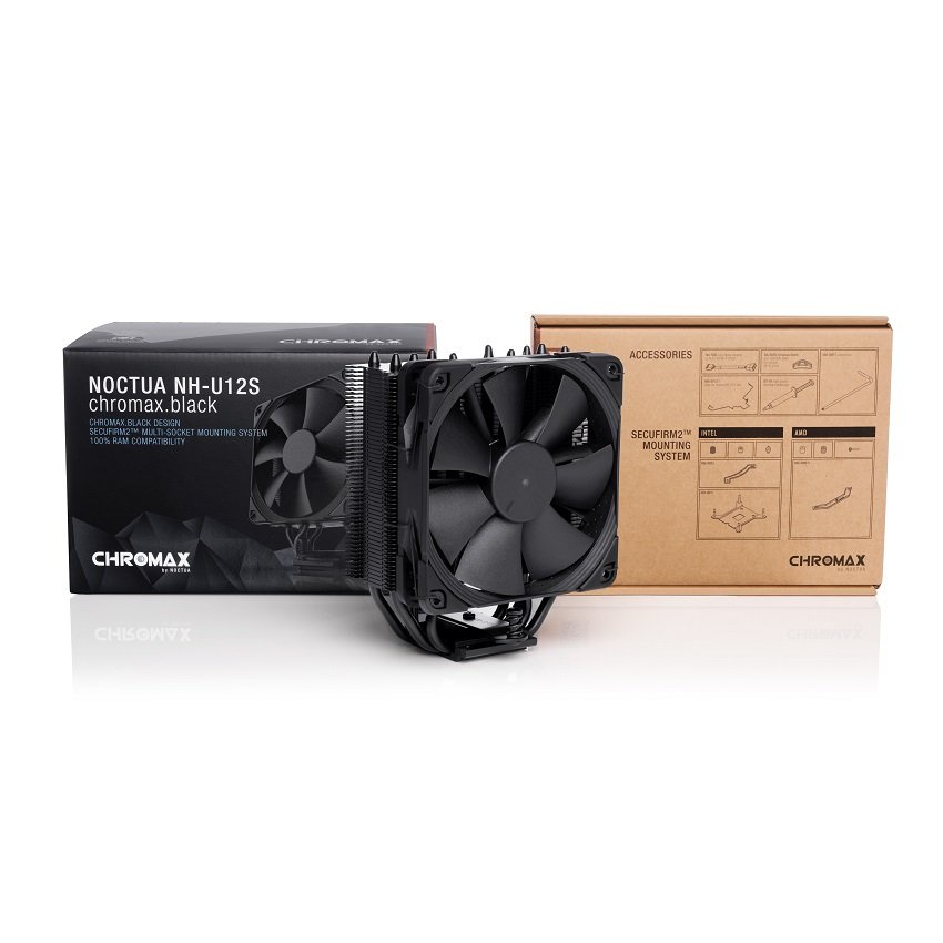 Tản nhiệt khí máy tính - Noctua NH U12S Chromax Black - Hàng Chính Hãng