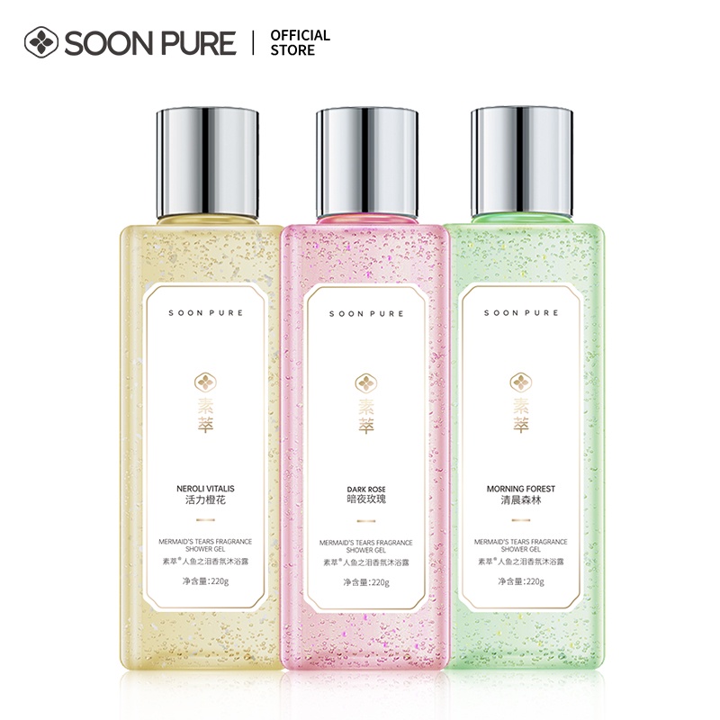 Sữa tắm SOONPURE 220g giữ hương lâu giúp làm trắng và dưỡng ẩm | BigBuy360 - bigbuy360.vn