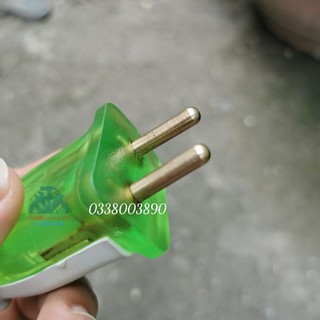 Phích cắm điện cao su đúc có đèn báo nguồn - chống vỡ - chống cháy
