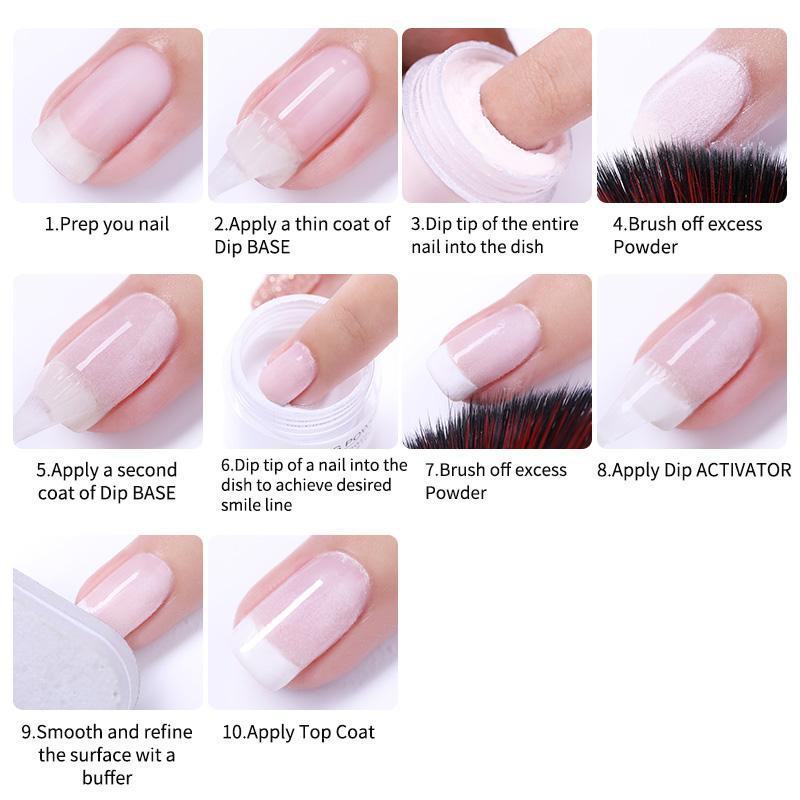 BORN PRETTY Bột Nhúng Móng Tay Acrylic Trong Suốt Dạng Lỏng 15ML