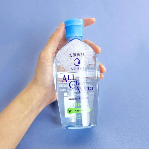 Nước tẩy trang Micellar Senka ALL Clear Water Fresh, màu xanh | BigBuy360 - bigbuy360.vn