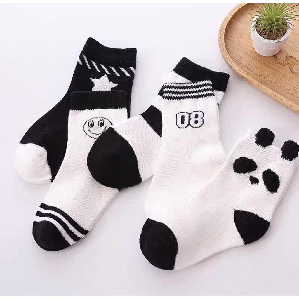 [ SIÊU RẺ ] COMBO 5 ĐÔI TẤT/VỚ CHO TRẺ EM 6-12T COTTON MỀM MẠI HÌNH ẢNH KUTE