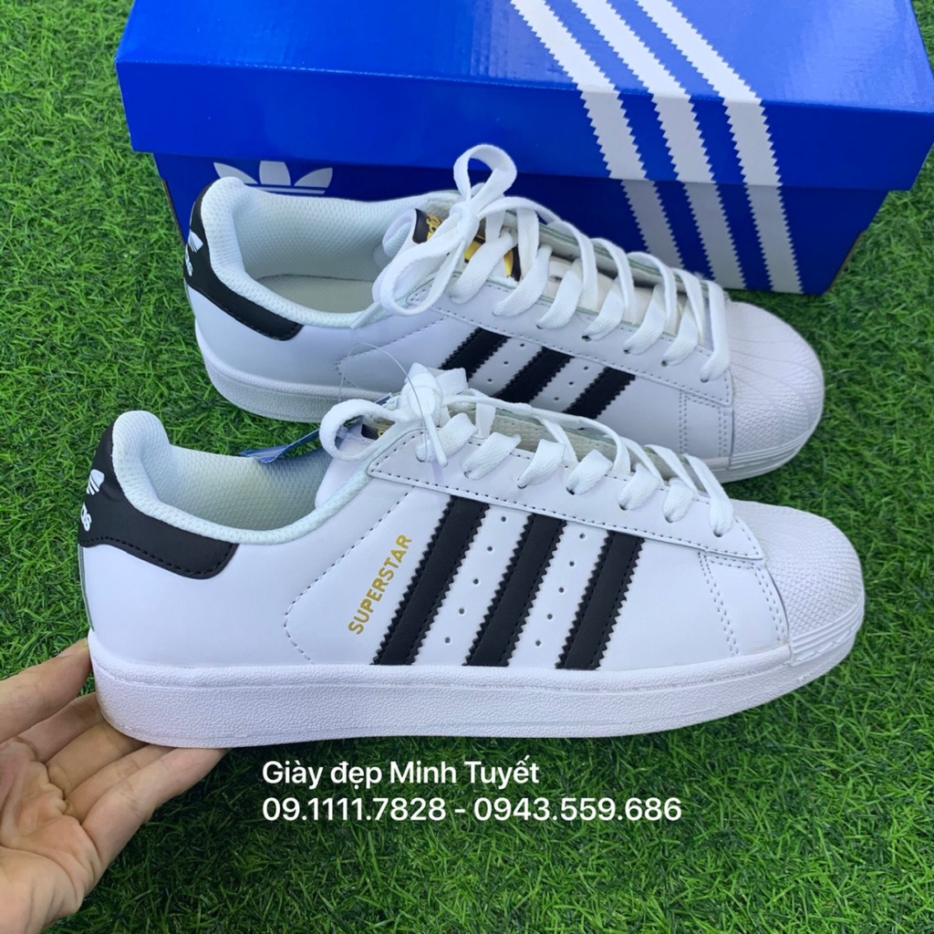 Giày Sneaker Super-Starr Trắng sọc đen thể thao Nam Nữ chất lượng cao, giá rẻ tốt nhất thị trường Hà Nội - toàn quốc