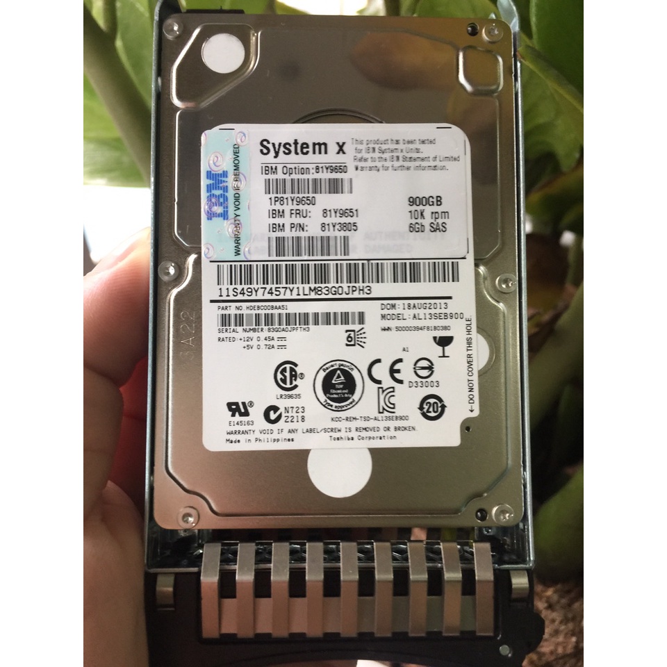 Ổ cứng máy chủ IBM 900GB, 146GB SAS 10krpm 2,5 inch