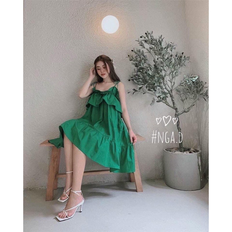 [Siêu Hot] Váy Nữ 2 Dây Bèo Hồng, Đầm 2 Dây Hồng Dáng Xoè Siêu Xinh  Có Ảnh Thật Kèm Video | BigBuy360 - bigbuy360.vn