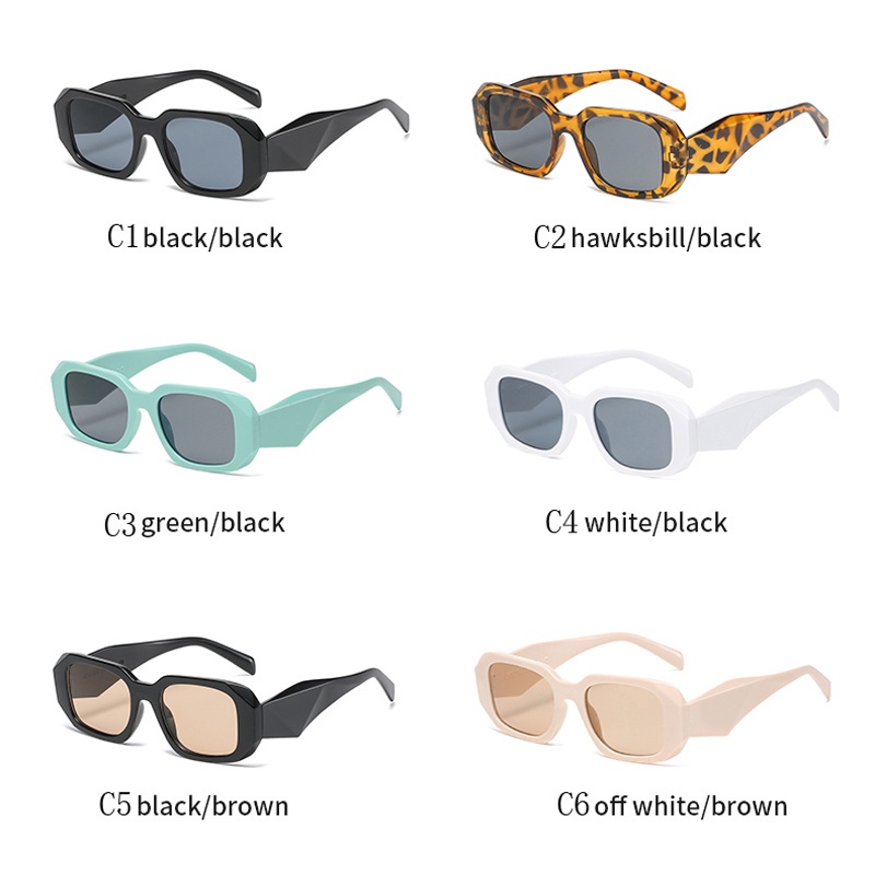 Kính Mát Gọng Vuông Nhỏ Phong Cách Âu Mỹ Thời Trang Mới Cho Nữ