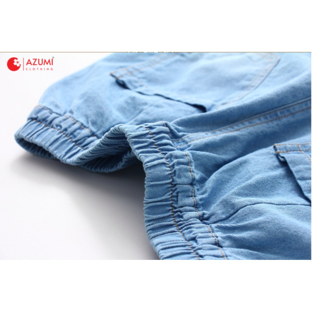 Quần short nữ Azumikichi phong cách Nhật Bản thêu thỏ gặm Carot - QS2.1